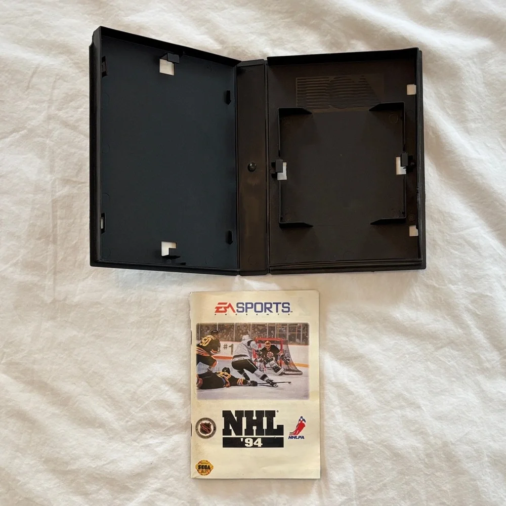 EA Sports NHL '94 Video Game Box and Instructions.